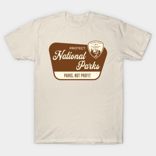Protect Our National Parks Sign Stop DOGE Support Federal Workers Government Employee T-Shirt